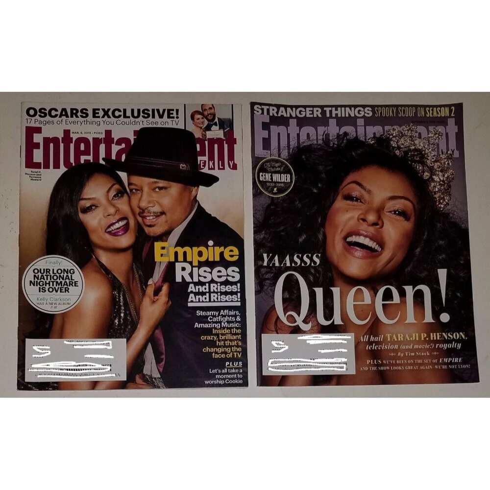 2 Empire Taraji P Henson Entertainment Weekly Magazine Lot 1353 1430 Cookie